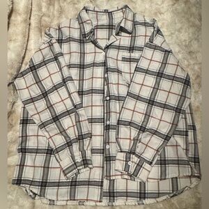 SHEIN Beige and Black Checkered Casual Shirt